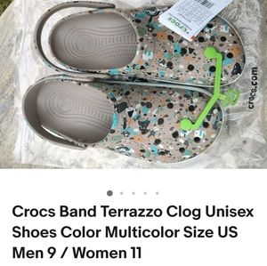 Crocs men’s 9 women’s 11 Terrazzo clog
